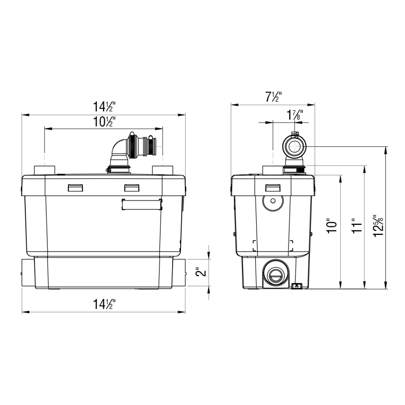 Sanivite Easy solution for a kitchen installation SANIFLO